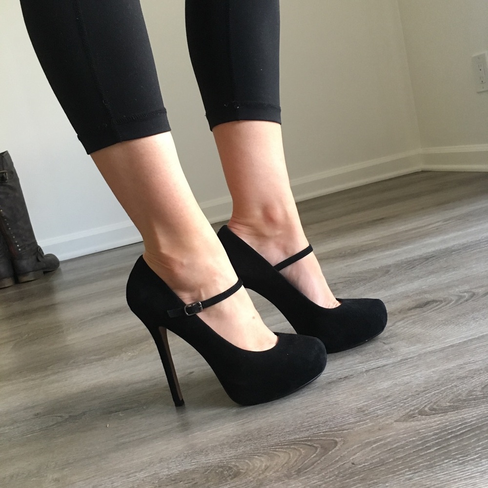 Black Heels Mary Janes size 7